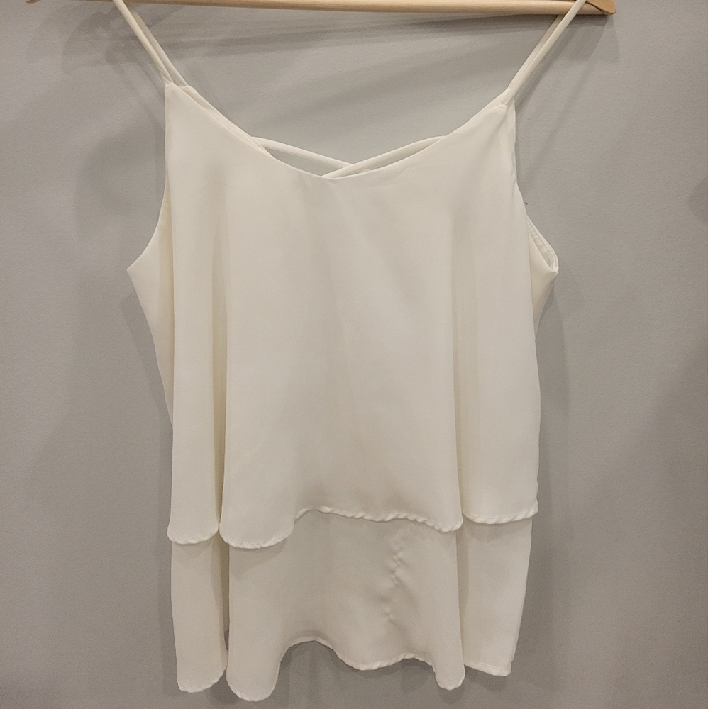 Dressy white tank